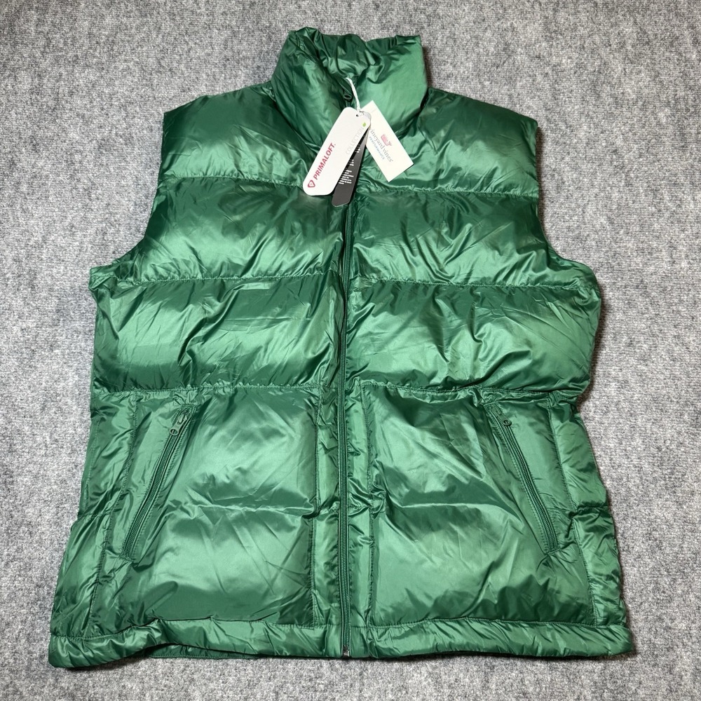 Vineyard Vines Performance PRIMALOFT Green Puffer… - image 1